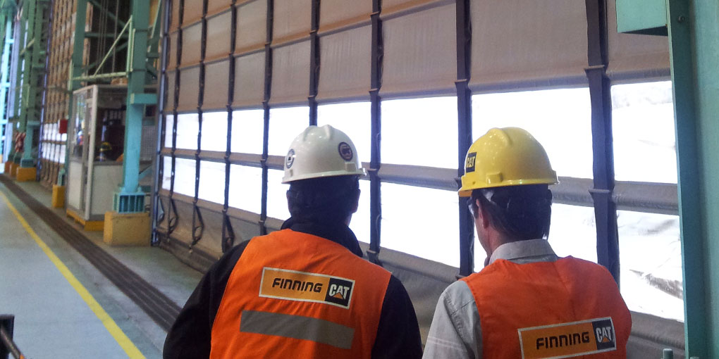 Flexible folding doors for the mining industry