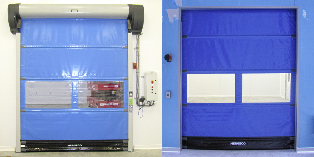 High-speed flexible door in clean room