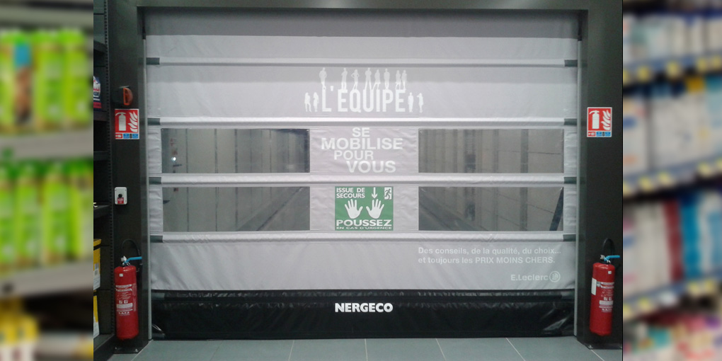 High-speed Emergency Exit door for hypermarkets