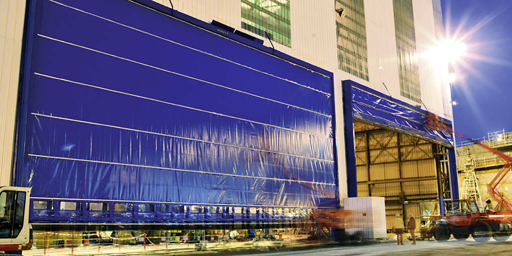 External high speed doors which can withstand strong winds