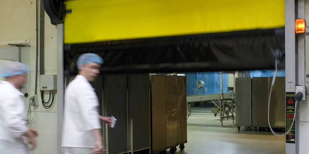 Fast action high performance doors harmless to users