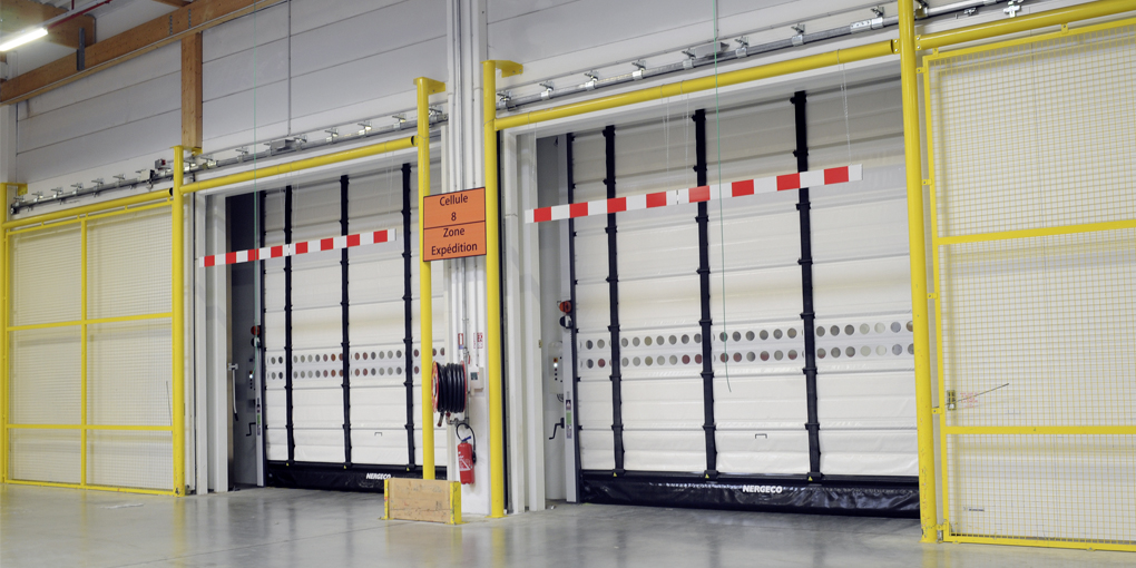 High performance high speed flexible cold storage doors